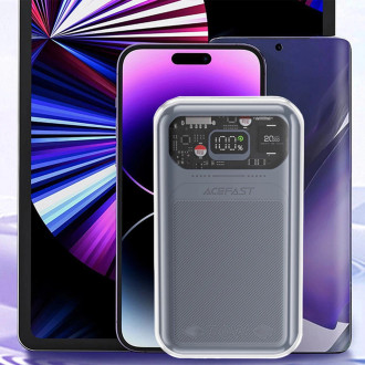Powerbanka Acefast 20000mAh Sparkling Series rychlé nabíjení 30W šedá (M2)