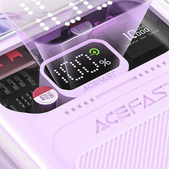Powerbanka Acefast 10000mAh Sparkling Series rychlé nabíjení 30W fialová (M1)