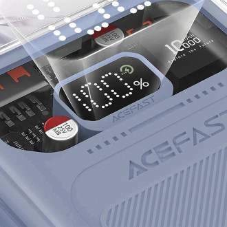 Powerbanka Acefast 10000mAh Sparkling Series rychlé nabíjení 30W šedá (M1)