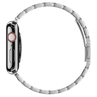 Spigen MODERN FIT BAND Apple Watch 4 / 5 / 6 / 7 / 8 / SE (42 / 44 / 45MM) STŘÍBRNÉ