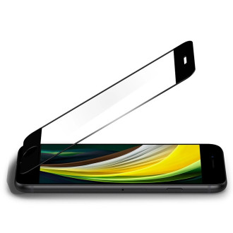 Tvrzené sklo Spigen ALM GLASS FC IPHONE 7 / 8 / SE 2020 / 2022 ČERNÉ