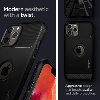 Spigen RUGGED ARMOR IPHONE 12/12 PRO MATTE BLACK