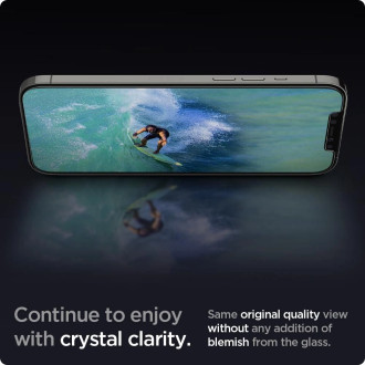 Tvrzené sklo Spigen GLAS.TR &quot;EZ FIT&quot; 2BAL IPHONE 12/12 PRO