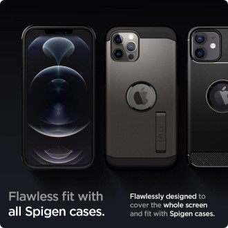 Tvrzené sklo Spigen GLAS.TR &quot;EZ FIT&quot; 2BAL IPHONE 12/12 PRO