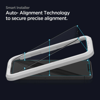 TEPELNÉ Spigen ALM GLASS FC 2BAL IPHONE 12/12 PRO ČERNÉ