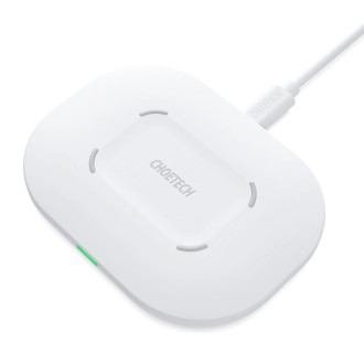 Choetech Qi 15W wireless charger + USB cable - USB Type C 1m white (T550-F-V2)