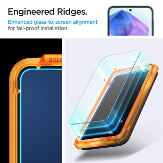 Spigen Glass tR AlignMaster 2 Pack – Samsung Galaxy A55