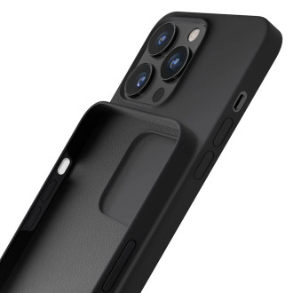 Silikonové pouzdro iPhone 13 Pro Max Series 3mk – černé