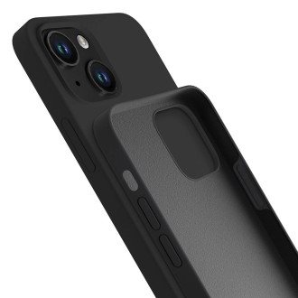 Pouzdro na iPhone 14 ze série 3mk Silicone Case - černé
