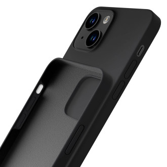 Pouzdro na iPhone 14 ze série 3mk Silicone Case - černé