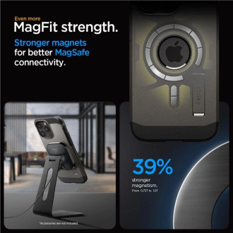 Spigen Tough Armor MagSafe, gunmetal - iPhone 15 Pro Max