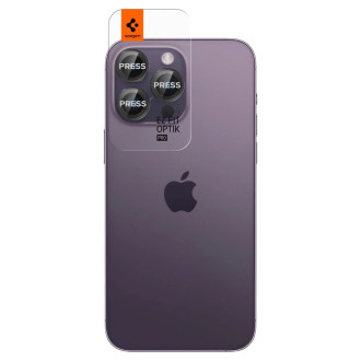 Spigen OPTIK.TR &quot;EZ FIT&quot; CAMERA PROTECTOR 2-PACK IPHONE 14 PRO / 14 PRO MAX BLACK COVER