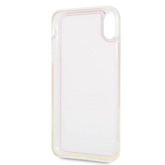 Guess GUHCI65GLCPI iPhone Xs Max różowy /pink hard case California Glow in the dark