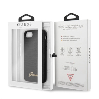 Guess GUHCI8PCUMLLIBK iPhone 7/8/SE 2020 / SE 2022 czarny/black Lizard Collection