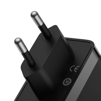 Baseus GaN5 Pro fast charger 2xUSB-C + USB 140W EU black (CCGP100201)