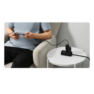 Baseus GaN5 Pro fast charger 2xUSB-C + USB 140W EU black (CCGP100201)