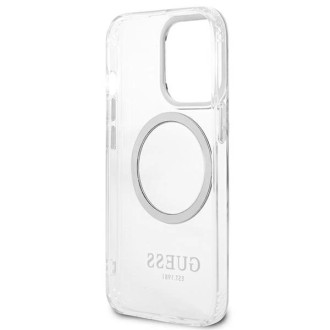 Guess Metal Outline MagSafe case for iPhone 13 Pro / iPhone 13 - silver