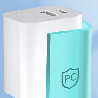 Wozinsky WGWCW USB-A USB-C 20W wall charger - white