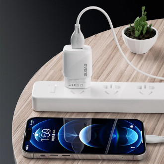 Dudao USB-A 7,5W nabíječka + USB-A kabel - Lightning 1m bílý (A1sEUL)