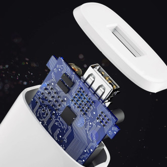 Dudao USB-A 7,5W nabíječka + USB-A kabel - Lightning 1m bílý (A1sEUL)