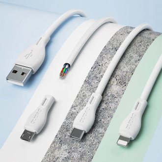 Dudao USB-A 7,5W nabíječka + USB-A kabel - Lightning 1m bílý (A1sEUL)
