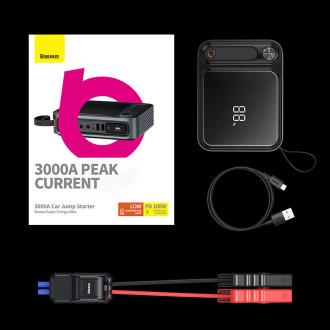 Powerbanka Jump Starter 3000A Baseus Super Energy Ultra - černá