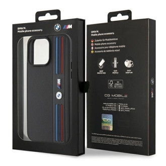 BMW Tricolor M Collection case for iPhone 15 Pro Max - black