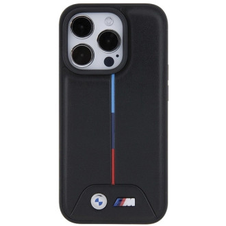 BMW Quilted Tricolor case for iPhone 15 Pro Max - black