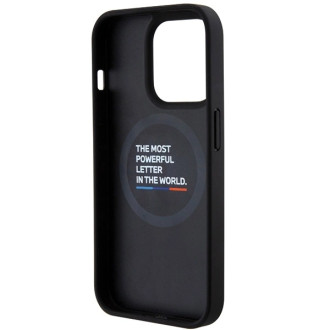BMW Quilted Tricolor MagSafe case for iPhone 15 Pro Max - black