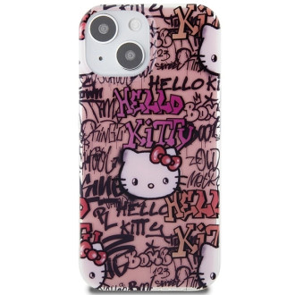 Hello Kitty IML Tags Graffiti case for iPhone 15 - pink