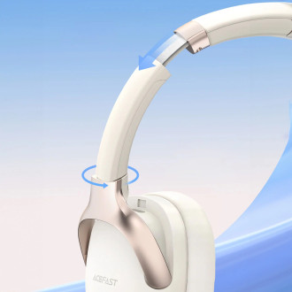 Acefast H2 on-ear wireless Bluetooth 5.3 ANC headphones - beige