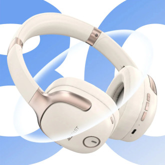 Acefast H2 on-ear wireless Bluetooth 5.3 ANC headphones - beige