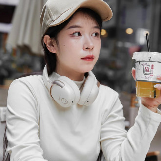 Acefast H2 on-ear wireless Bluetooth 5.3 ANC headphones - beige