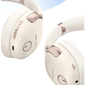 Acefast H2 on-ear wireless Bluetooth 5.3 ANC headphones - beige