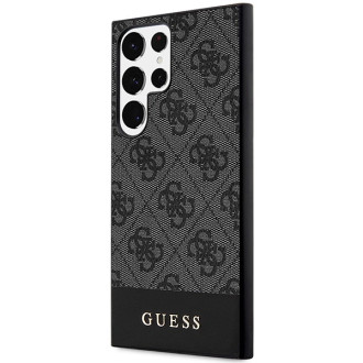 Pouzdro Guess 4G Stripe Collection pro Samsung Galaxy S24 Ultra - černé