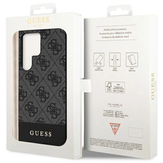 Pouzdro Guess 4G Stripe Collection pro Samsung Galaxy S24 Ultra - černé