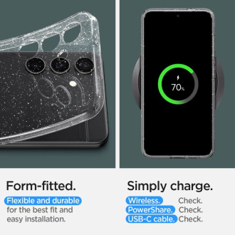 Spigen Liquid Crystal case for Samsung Galaxy S24+ - transparent and glitter