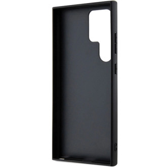 Guess GUHCS24LPGS4TDW S24 Ultra S928 hnědé/hnědé pevné pouzdro Grip Stand 4G Triangle Strass