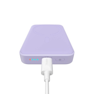 Baseus Magnetic Mini Induction Powerbank 10000mAh 20W - purple + USB-C - USB-C cable