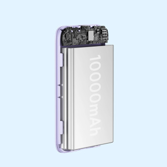 Baseus Magnetic Mini Induction Powerbank 10000mAh 20W - purple + USB-C - USB-C cable