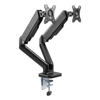 Silver Monkey UM-800 holder for two monitors on a gas spring - black
