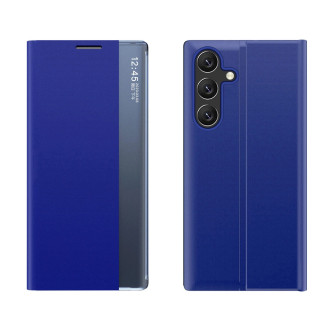 New Sleep View Case with flap and stand for Samsung Galaxy A35 - blue