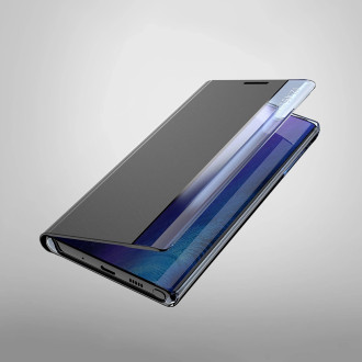 New Sleep View Case with flap and stand for Samsung Galaxy A35 - black