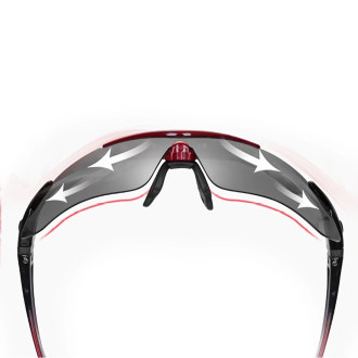 Rockbros 10001 polarizing cycling glasses - black and red