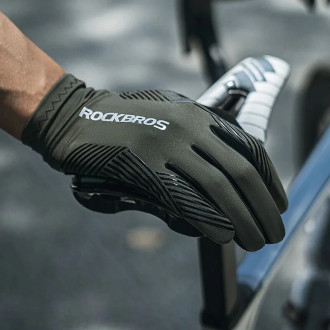 Rockbros 16110006002 shock-absorbing cycling gloves size M - green and black