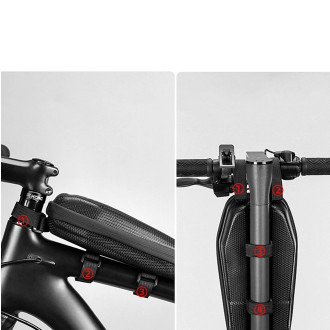 Rockbros B62-1 bicycle bag for handlebar or frame 3 l - black