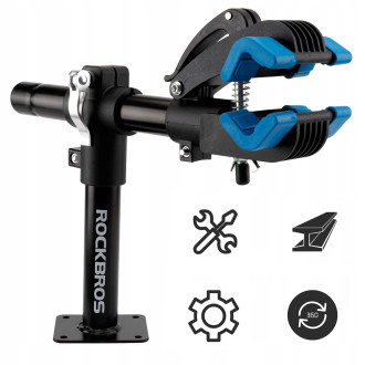 Rockbros MP-01 tabletop service stand for bicycles with knobs - black