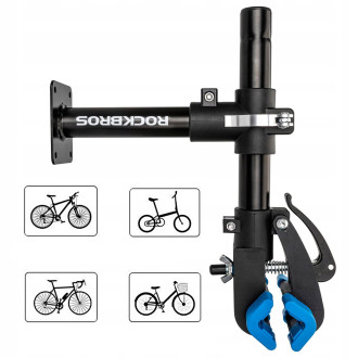 Rockbros MP-01 tabletop service stand for bicycles with knobs - black