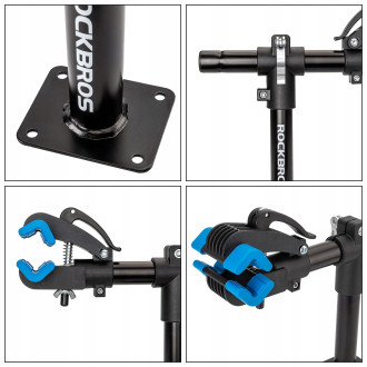 Rockbros MP-01 tabletop service stand for bicycles with knobs - black