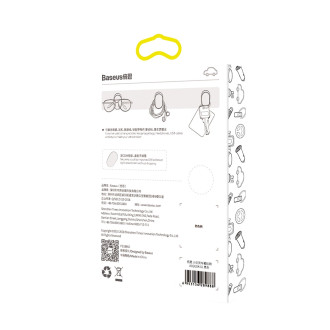 Baseus Small Shell hanger for car, home, garage 4 pcs. - black